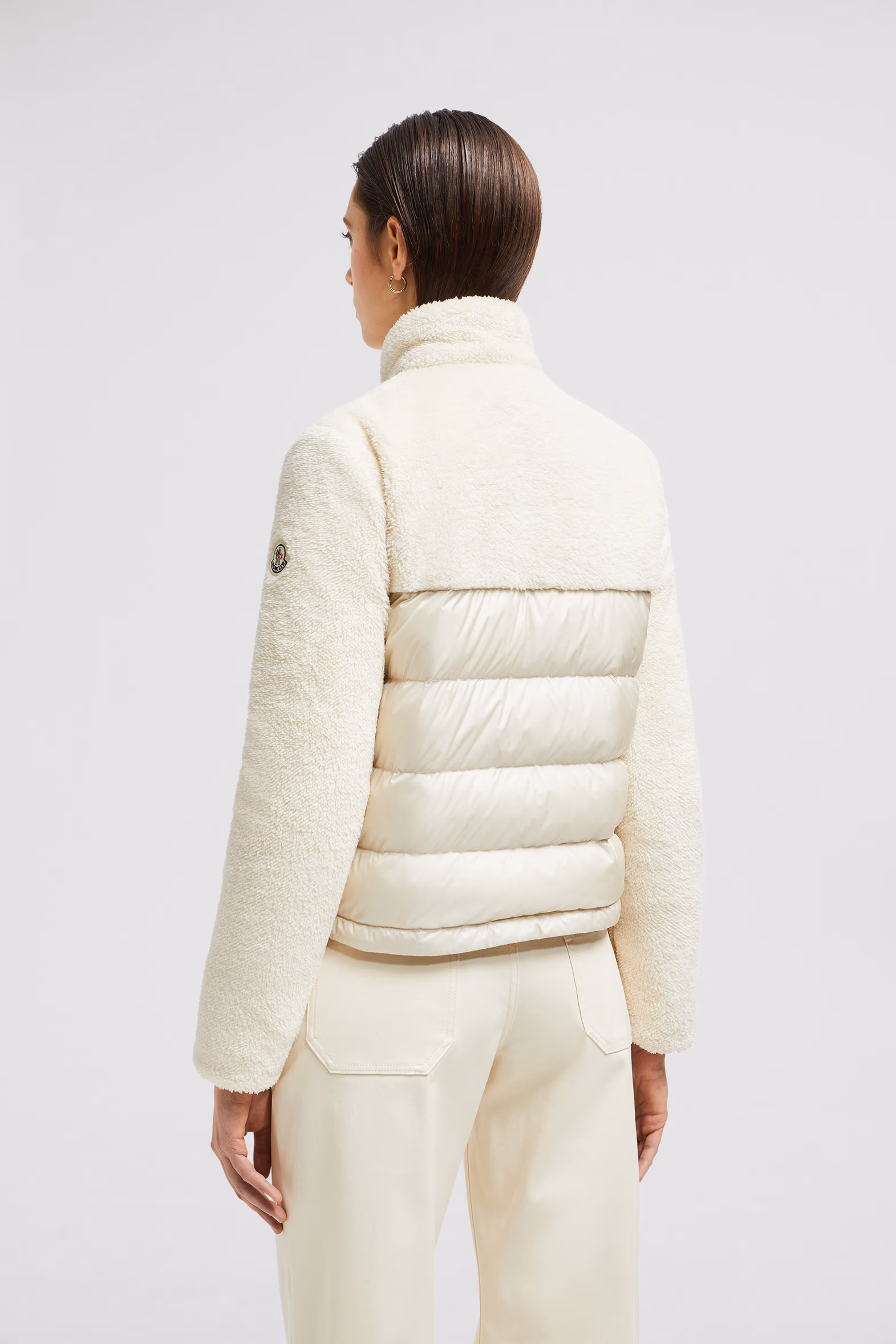 Plumífero corto efecto peluche Polignac Mujer Blanco Moncler 5